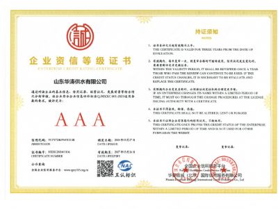 點擊查看詳細信息<br>標題：企業資信等級證書 閱讀次數：632